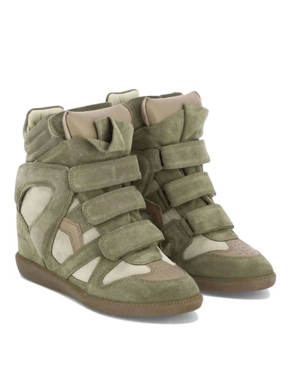 Isabel Marant Bekett High-Top Sneakers in Green - Picture 2 of 4